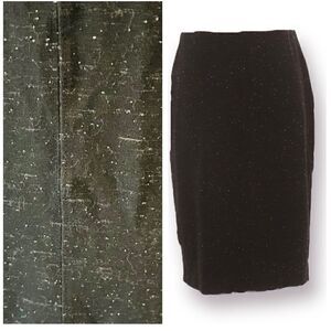 Philosophy Speckled Stretch Pencil Skirt Black S